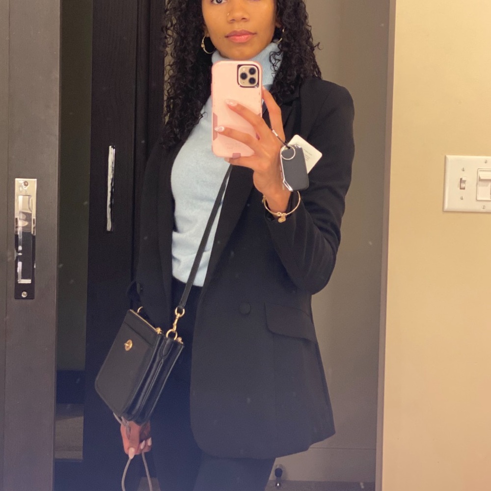 Oh Polly Black Blazer/ White Blazer